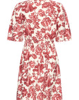 Gilvis Dress in Red Floral Pattern
