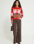 Livoni Cardigan in Poinsettia