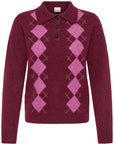 Dasila Polo Cardigan in Rhododendron