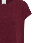 Rebel Tee in Heather Zinfandel