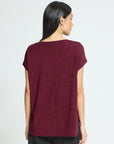 Rebel Tee in Heather Zinfandel