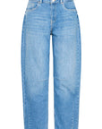 Anni Barrel Leg Jeans in Medium Blue