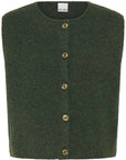Panora Waistcoat in Rosin Melange Green