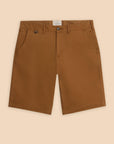 Sutton Organic Chino Short in Mid Brown