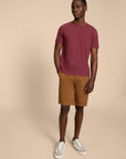 Sutton Organic Chino Short in Mid Brown