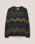 Zig Zag Textured Crew