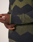 Zig Zag Textured Crew