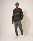 Zig Zag Textured Crew