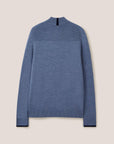 Newport Merino Jumper in Chambray Blue