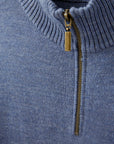 Newport Merino Jumper in Chambray Blue