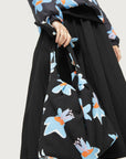 Black Calatea Print Shoulder Bag