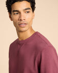 Crew Neck Sweater in Mid Plum