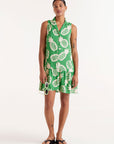 Mini Dress with Pineapple Pattern