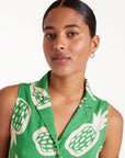 Mini Dress with Pineapple Pattern
