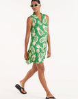 Mini Dress with Pineapple Pattern