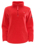 April Half Zip Jacket in Tomato