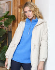 April Half Zip Jacket in Cornflower Blue