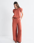 Amanecer Blouse in Roof Tile