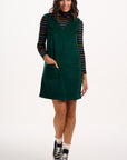 Kacy Tunic Dress in Green Cord