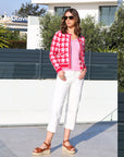 Frances Crop Jean in Soft White