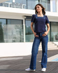 Reyna Top in Navy