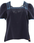 Reyna Top in Navy