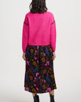 Zora Skirt in Black with Jungle Panther Pattern