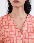 Geometric Print Cotton Shirt