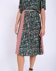 Skirt with Contrasting Patterns