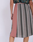 Skirt with Contrasting Patterns