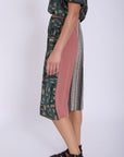 Skirt with Contrasting Patterns