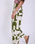 Abstract Print Palazzo Trousers