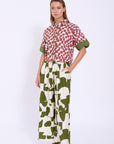Abstract Print Palazzo Trousers
