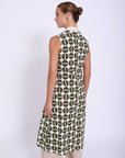 Geometric Print Sleeveless Dress