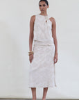 Straight Jacquard Skirt