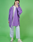 Sky Raincoat in Dewberry