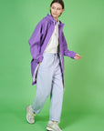 Sky Raincoat in Dewberry