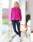 Zahra Teddy Bomber in Magenta