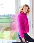 Zahra Teddy Bomber in Magenta