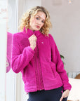 Zahra Teddy Bomber in Magenta