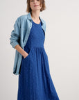 Enor Dress in Dotty Speckle Bright Marine