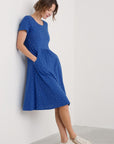 Enor Dress in Dotty Speckle Bright Marine