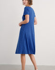 Enor Dress in Dotty Speckle Bright Marine