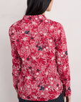 Larissa Shirt in Winter Camellia Crimson