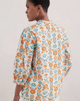 Hope Cottage Blouse in Marigold Woodblock Chalk