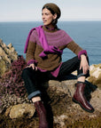 Spruce Frost Jumper Mohair in Hellebore Gully Wild Orchid
