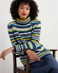 Braque Jumper Wool in Concertina Dark Citron Multi