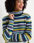 Braque Jumper Wool in Concertina Dark Citron Multi