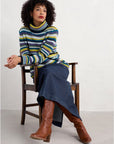 Braque Jumper Wool in Concertina Dark Citron Multi