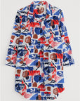 Fal Water Printed Tunic in Marine Forms Chalk